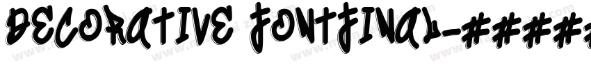 decorative fontFINAL字体转换